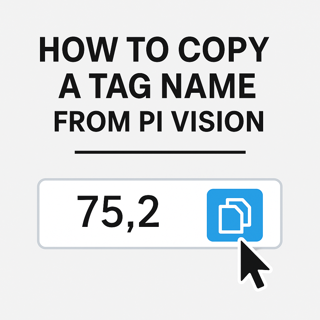 How to Copy a Tag (PI Point) Name in PI Vision Easily