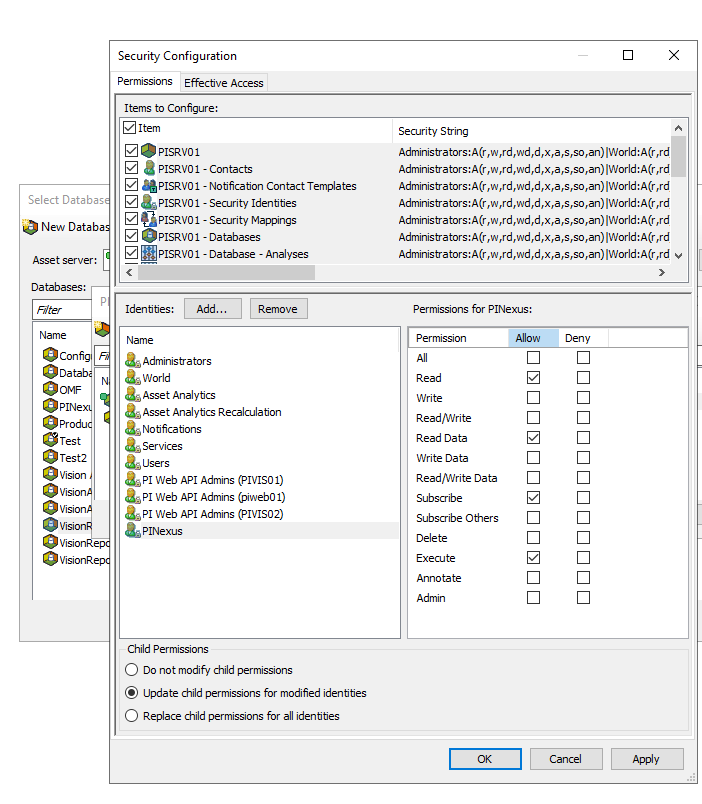 PI System Management Tools permissions