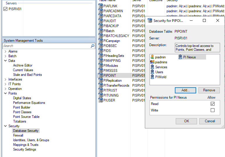 PI System Management Tools PI Identity