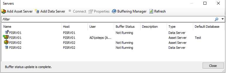 PI System Explorer connections