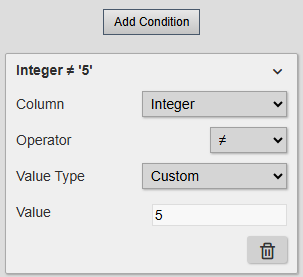 AF Table+ - Basic filter mode