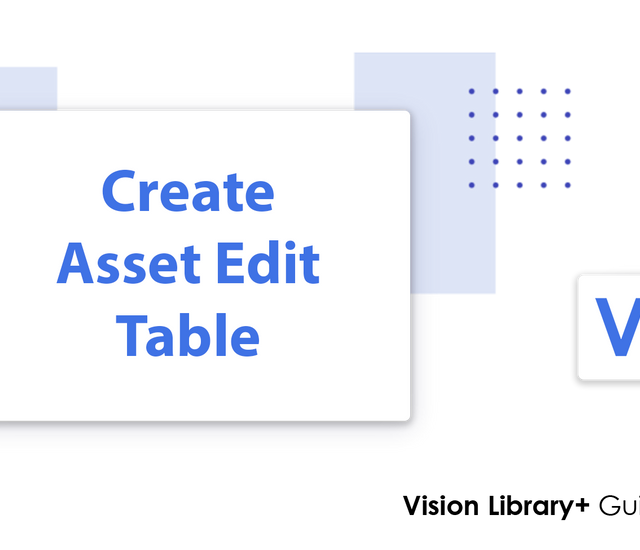 How to create a Manual Input Table for multiple Assets – Software Athlete