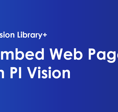 How to embed Web Pages into PI Vision
