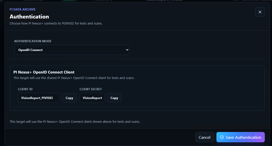 OpenID Connect settings