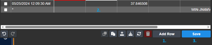 Manual Input Table+ - Add new data