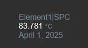 Value+ timestamp formatting